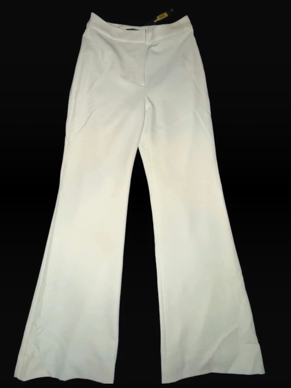 Women's White Wide-Leg Dress Pants
